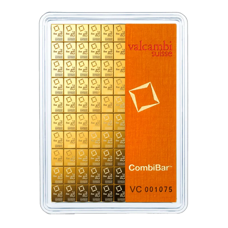 100 x 1g Gold Bar | Valcambi | CombiBar®