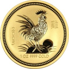 Zlatá investičná minca Rok Kohúta 1 Oz | Lunar I | 2005