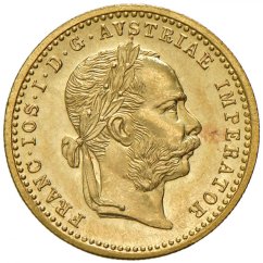 Zlatá mince 1 Dukát Františka Josefa I. | Rakouská ražba | 1856 E