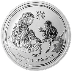 Stříbrná investiční mince Rok Opice 1 Oz | Lunar II | 2016