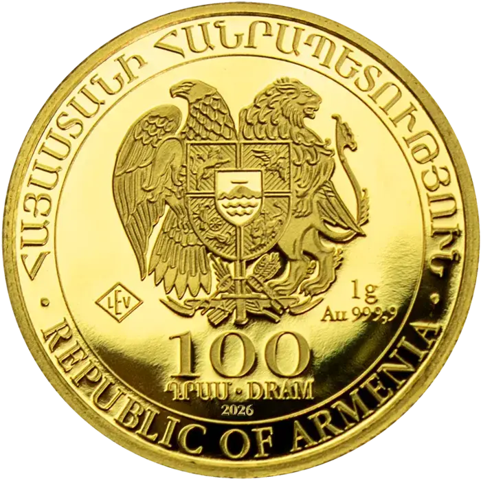 Gold coin Noah's Ark 1 g | 2026