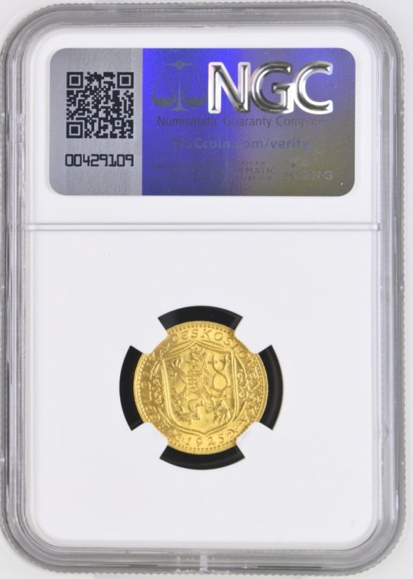 Gold coin St. Wenceslas 1 Ducat | 1925 | NGC | MS 63