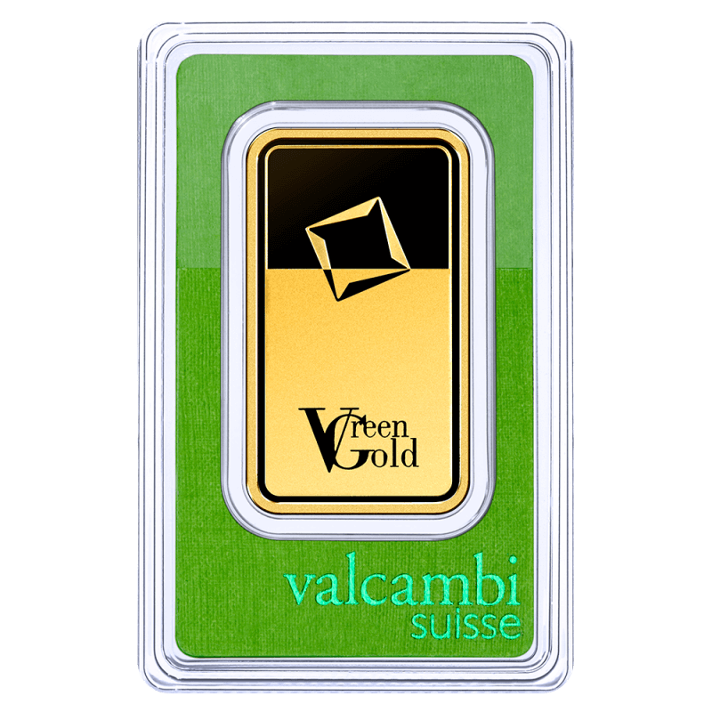 100g investiční zlatý slitek | Valcambi | Green Gold