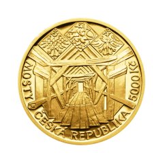 Zlatá minca 5000 Kč Dřevěný most v Lenoře | 2013 | Proof