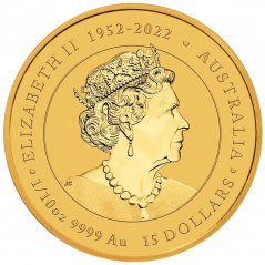 Zlatá investiční mince Rok Draka 1/10 Oz | Lunar III | 2024