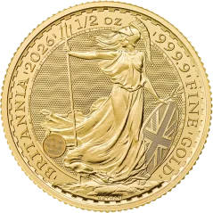 Zlatá investiční mince Britannia 1/2 Oz | Charles III | 2026