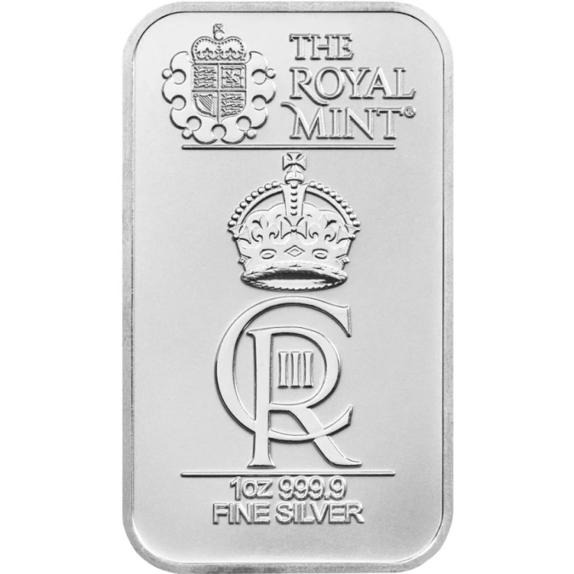 31,1g investiční stříbrný slitek | Royal Mint | Korunovační slavnost