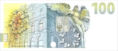 100 Kč commemorative banknote for the establishment of the Czechoslovak currency | 2026 | Vilém Pospíšil