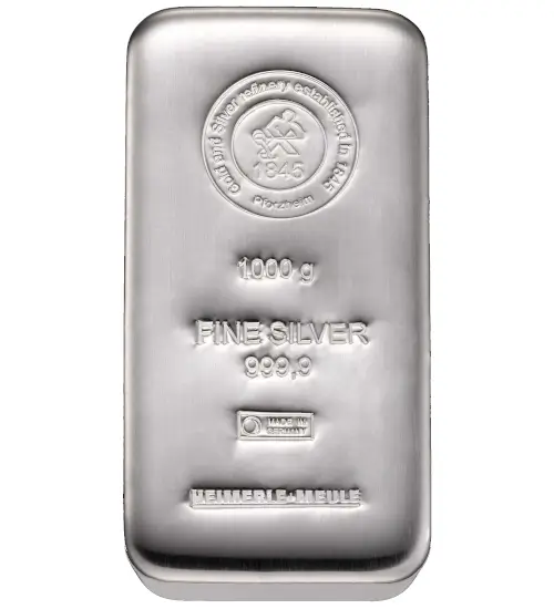 1000g silver bar | Heimerle + Meule