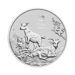 Strieborná investičná minca Rok Kozy 1/2 Oz | Lunar III | 2027