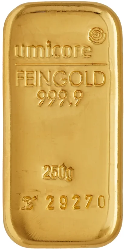 250g Gold Bar | Umicore