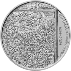 Silver coin 200 CZK Vydání Komenského mapy Moravy | 2024 | Standard