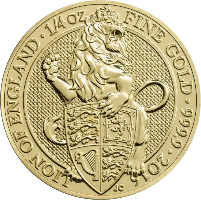 Gold coin Lion 1/4 Oz | Queens Beasts | 2016