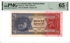 Banknote 20 Korun | 1926 | EPQ 65