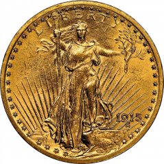 Zlatá mince 20 Dollar American Double Eagle | Saint Gaudens | 1915