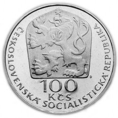 Silver coin 100 CSK Václav Hollar | 1977 | Standard