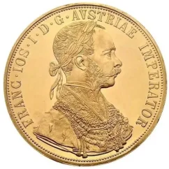 Złota Moneta 4 Dukaty Franciszek Józef I. | 1915 | Nowe bicie | Nowe monety