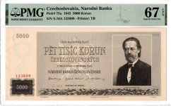 Banknote 5000 Korun | 1945 | EPQ 67