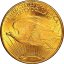 Gold coin 20 Dollar American Double Eagle | Saint Gaudens | 1924