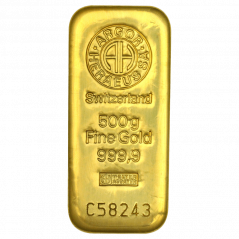 500g investičná zlatá tehlička | Argor-Heraeus