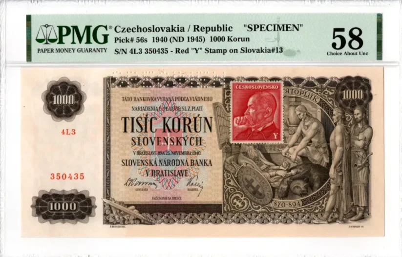 Bankovka 1000 Korun |1945 | EPQ 58