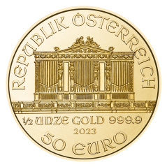 Gold coin Vienna Philharmonic 1/2 oz