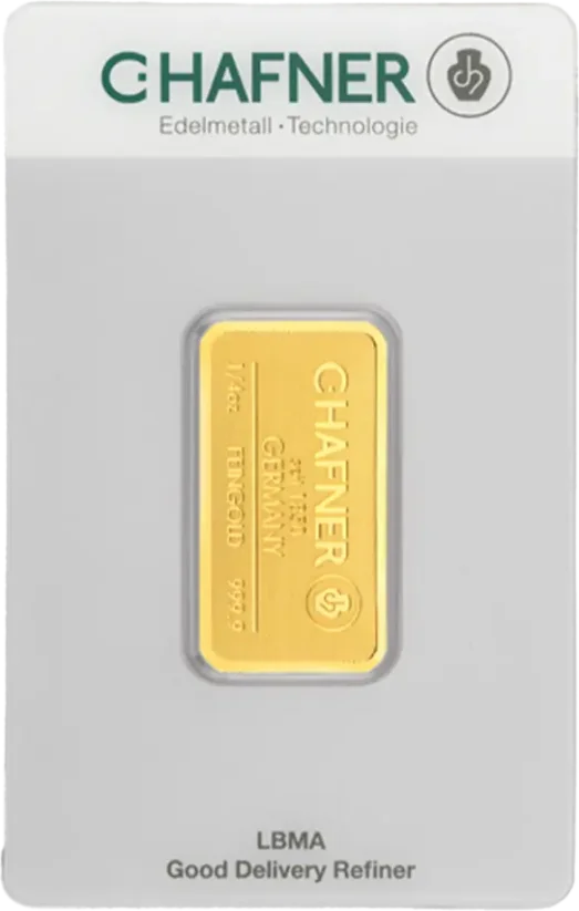 1/4 Oz investiční zlatý slitek | C.Hafner