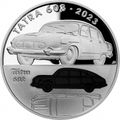 Stříbrná mince 500 Kč Osobní automobil Tatra 603 | 2023 | Proof