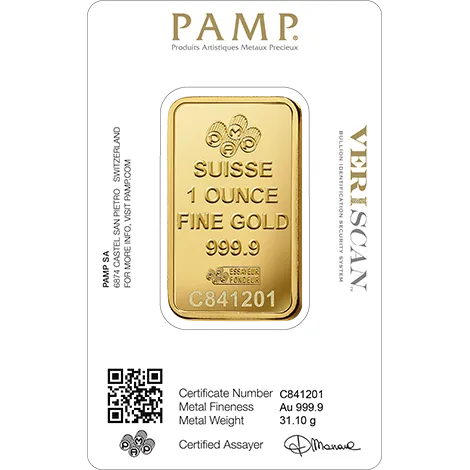 31,1g Gold Bar | Pamp Fortuna