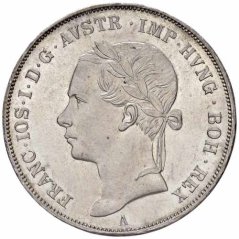 Strieborná minca 1 tolar Františka Jozefa I. | Rakúska razba | 1848 A