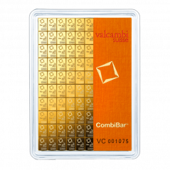 100 x 1g Gold Bar | Valcambi | CombiBar®