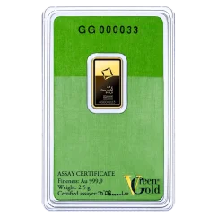 2,5g Gold Bar | Valcambi | Green Gold