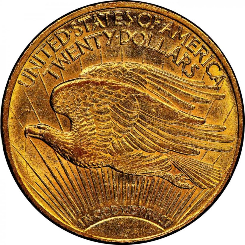 Gold coin 20 Dollar American Double Eagle | Saint Gaudens | 1921