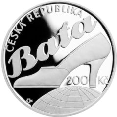 Strieborná minca 200 Kč Tomáš Baťa ml. | 2014 | Proof