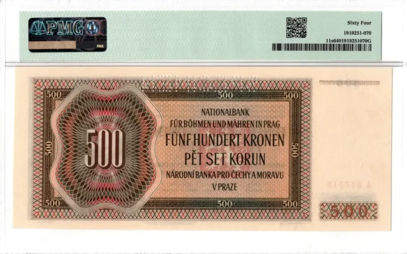 Bankovka 500 Korun | 1942 | EPQ 64