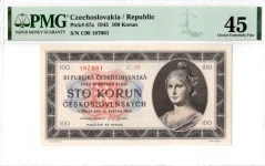 Bankovka 100 Korún |1945 | EPQ 45