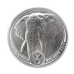 Stříbrná investiční mince Slon 1 Oz | Big Five I | 2019