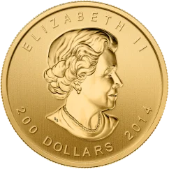 Zlatá investiční mince Howling Wolf 1 Oz | Call of the Wild | 2014