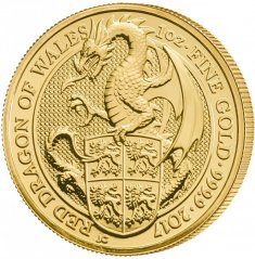 Zlatá investičná minca Red Dragon 1 Oz | Queens Beasts | 2017