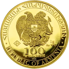 Gold coin Noah's Ark 1 g | 2026