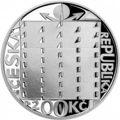 Strieborná minca 200 Kč Jože Plečnik | 2022 | Proof