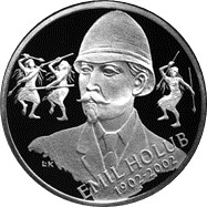 Silver coin 200 CZK Emil Holub | 2002 | Proof