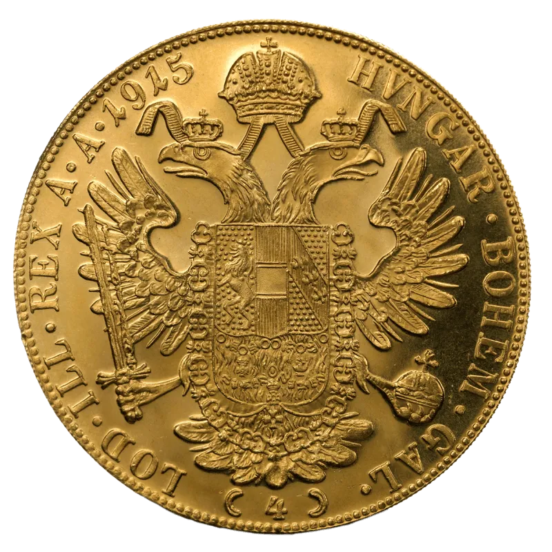 Zlatá investiční mince 4 Dukát Františka Josefa I. | 1915 | Novoražba