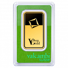 50g investičná zlatá tehlička | Valcambi | Green Gold