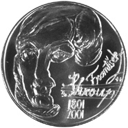 Silver coin 200 CZK František Škroup | 2001 | Proof