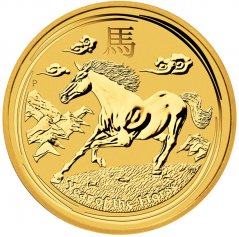 Zlatá investiční mince Rok Koně 2 Oz | Lunar II | 2014