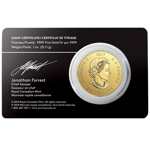 Złota moneta Elk 1 Oz | Call of the Wild | 2017