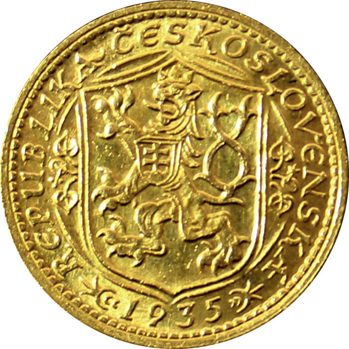 Gold coin St. Wenceslas 1 Ducat | 1935