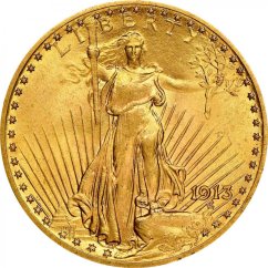 Gold coin 20 Dollar American Double Eagle | Saint Gaudens | 1913