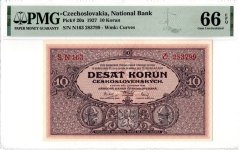 Bankovka 10 Korun | 1927 | EPQ 66